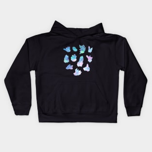 Rainbow Galaxy Crystals Kids Hoodie